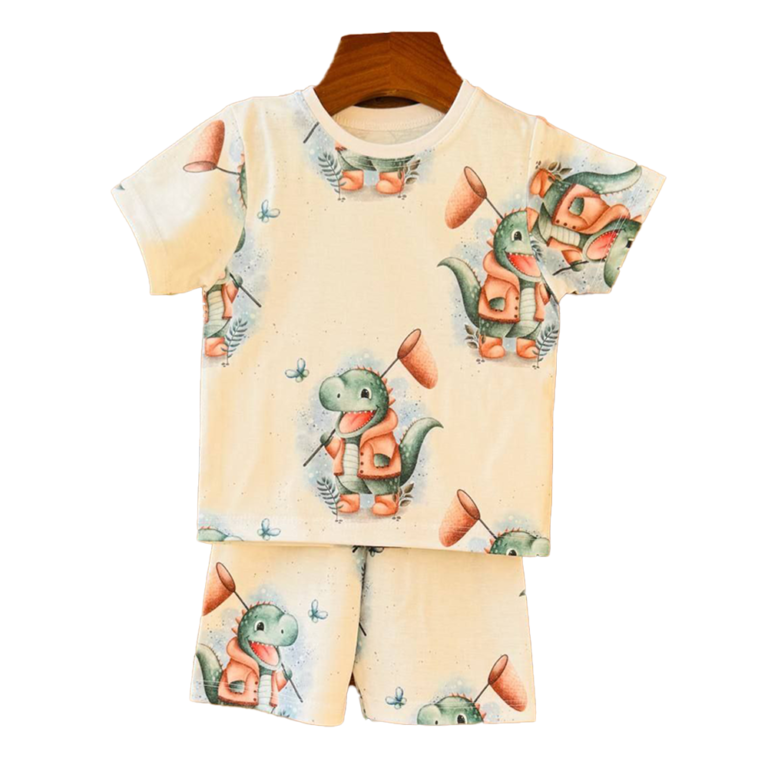 تیشرت و شلوارک بچگانه طرح دایناسور